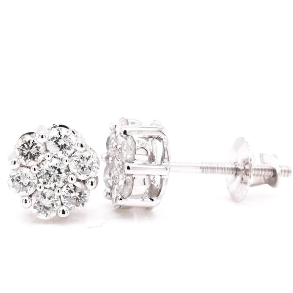 graziella 14KT White Gold 0.77CTW Diamond Stud Earrings