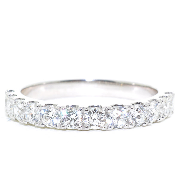 graziella 14KT White Gold 0.77CTW Diamond Wedding Band