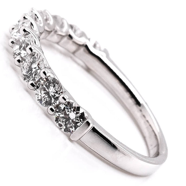 Graziella 14KT White Gold 0.80CTW Diamond Wedding Band