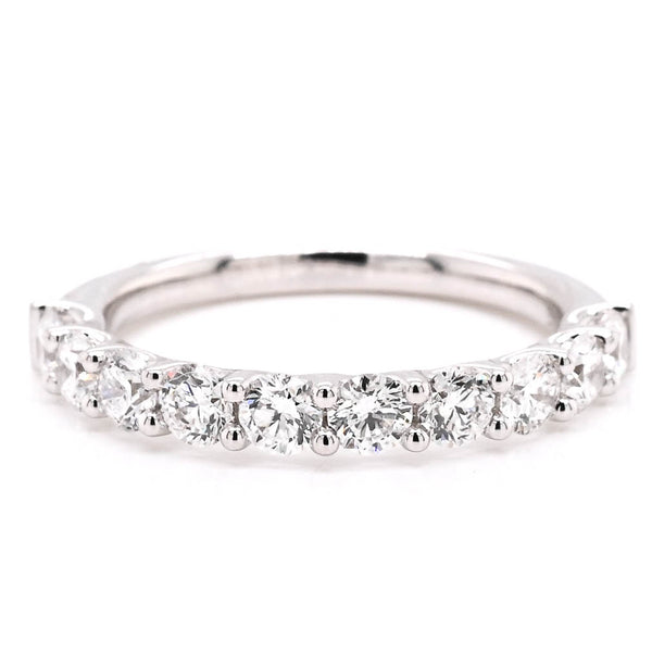graziella 14KT White Gold 0.80CTW Diamond Wedding Band