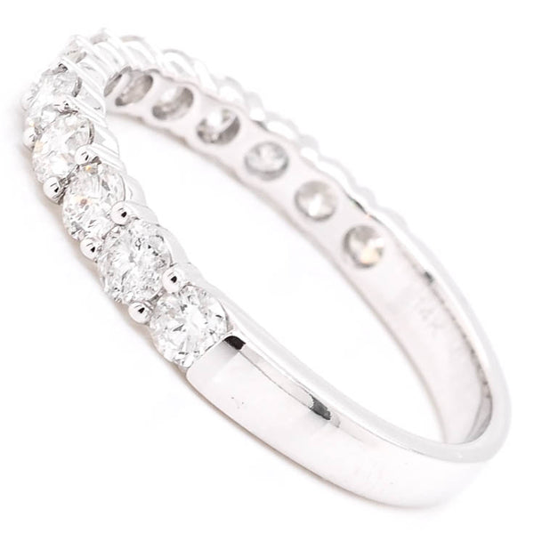Graziella 14KT White Gold 0.96CTW Diamond Wedding Band