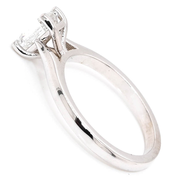 Graziella 14KT White Gold 1.00CT Emerald Cut LAB GROWN Diamond Solitaire Engagement Ring