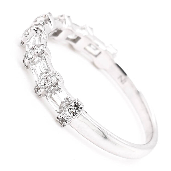 Graziella 14KT White Gold 1.00CTW LAB Grown Diamond Wedding Band
