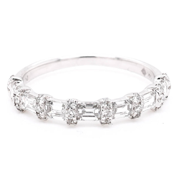 graziella 14KT White Gold 1.00CTW LAB Grown Diamond Wedding Band