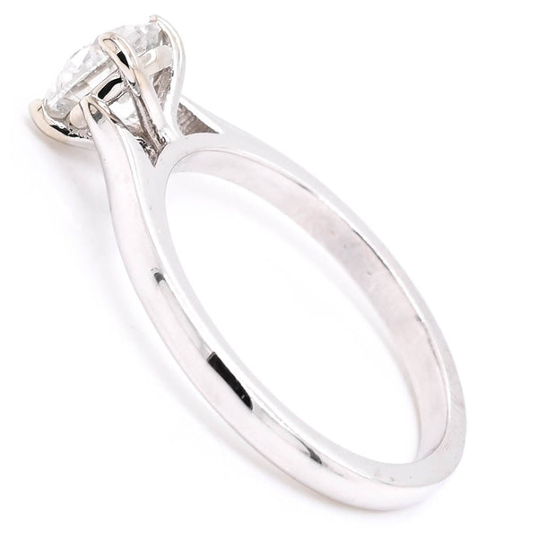 Graziella 14KT White Gold 1.01CT Round Brilliant Diamond Solitaire Engagement Ring