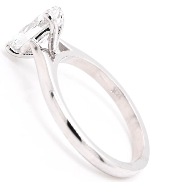 Graziella 14KT White Gold 1.03CTW Marquise Shape Lab Grown Diamond Solitaire Engagement Ring