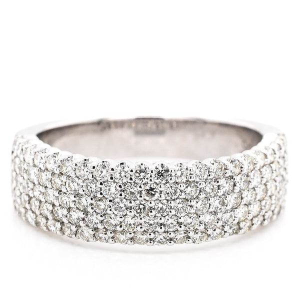 graziella 14KT White Gold 1.05CTW Diamond Celebration Ring
