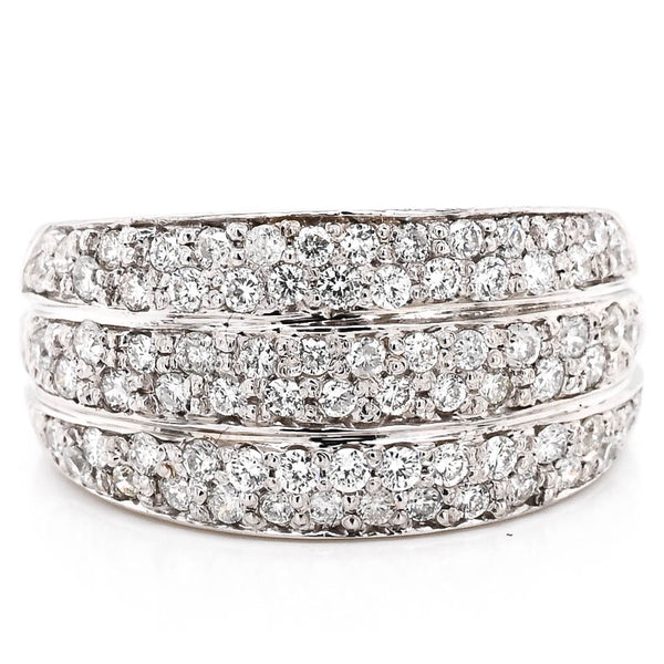 graziella 14KT White Gold 1.05CTW SI G-H Colour Diamond Celebration Rng