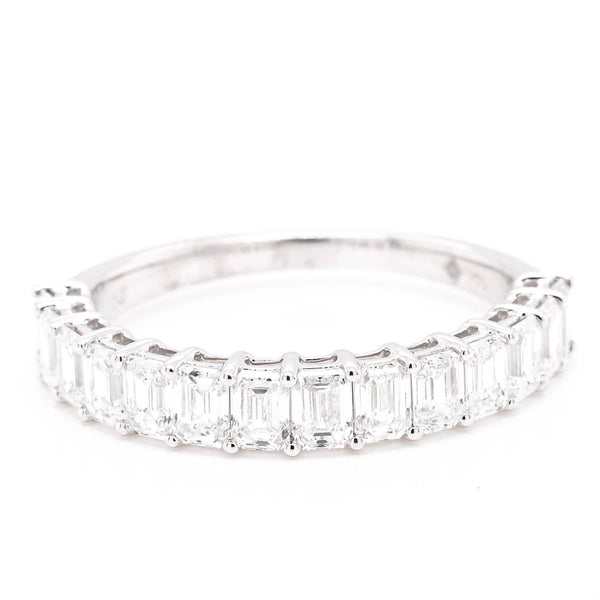 graziella 14KT White Gold 1.50CTW LAB Grown Diamond Wedding Band