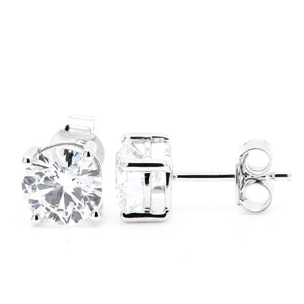 graziella 14KT White Gold 2.44CTW VVS-VS E-F Colour LAB GROWN Diamond Stud Earrings
