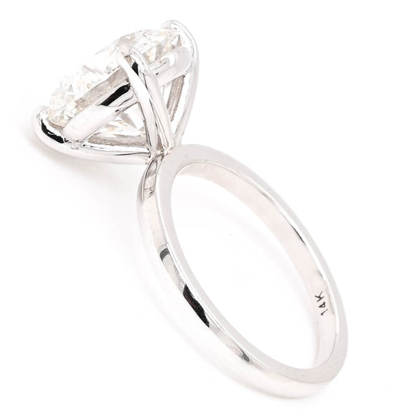 Graziella 14KT White Gold 5.57CT Round Brilliant Lab Grown Diamond Solitaire Engagement Ring