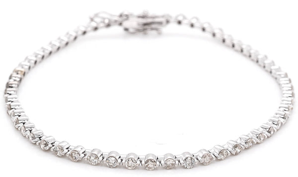 graziella 14KT White gold 7.5" 2.00CTW Si G-H Colour Diamond Tennis Bracelet