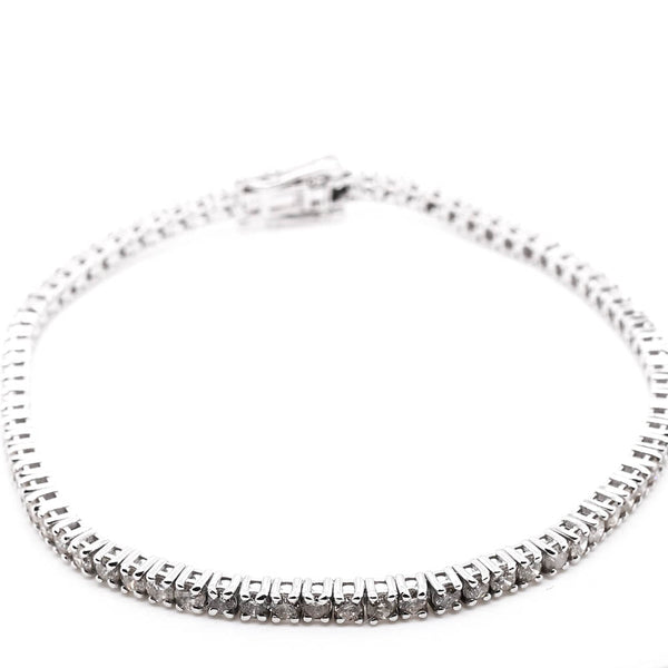 graziella 14Kt White gold 7.5" 3.00CTW Si G-H Colour Diamond Tennis Bracelet