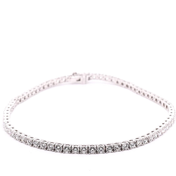 graziella 14KT White Gold 7.5" 3.00CTW SI G-H Colour LAB GROWN Diamond Tennis Bracelet