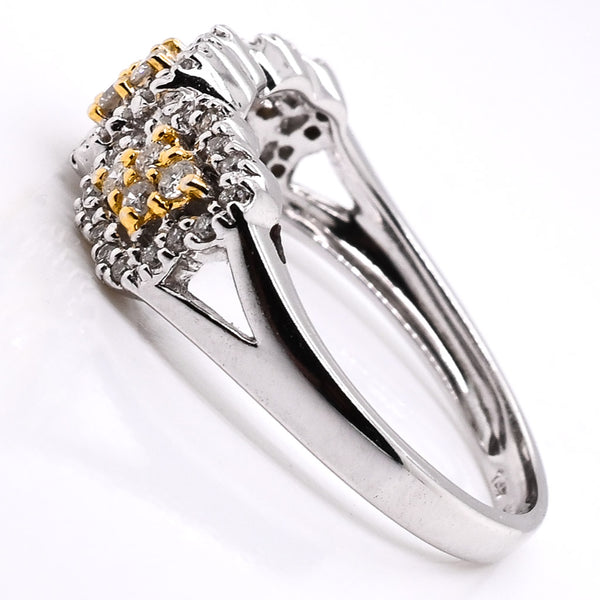Graziella 14KT White & Yellow Gold 0.37CTW Diamond Ring