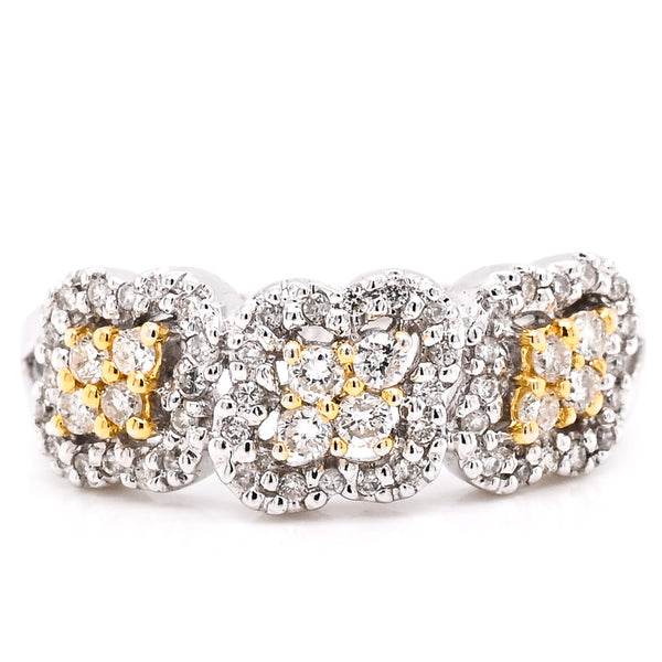 graziella 14KT White & Yellow Gold 0.37CTW Diamond Ring