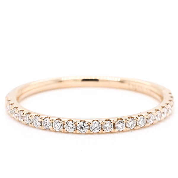 graziella 14KT Yellow Gold 0.20CTW Diamond Wedding Band