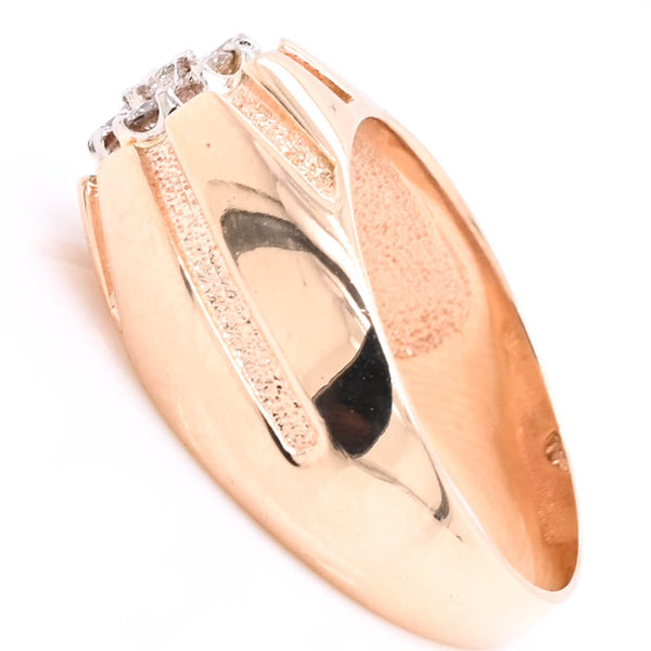 Graziella 14KT Yellow Gold 0.25CTW Diamond Cluster Ring