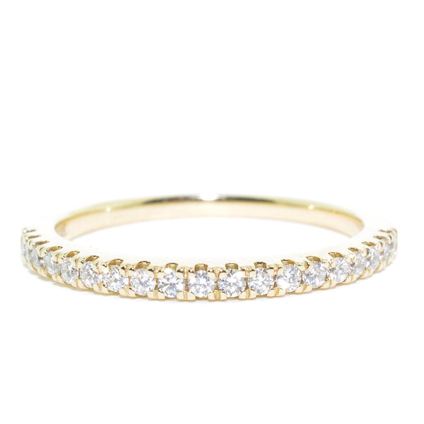 graziella 14KT Yellow Gold 0.25CTW Diamond Wedding Band