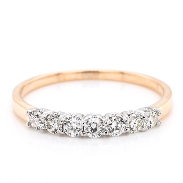 graziella 14KT Yellow Gold 0.25CTW Diamond Wedding Band