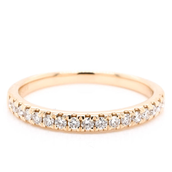 graziella 14KT Yellow Gold 0.25CTW Diamond Wedding Band