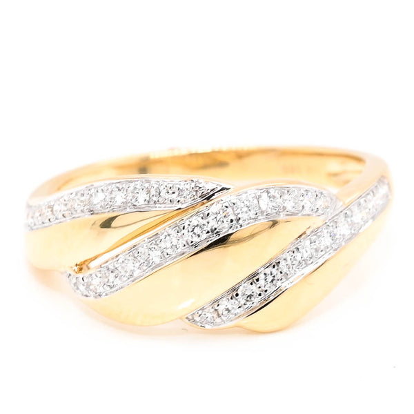 graziella 14KT Yellow Gold 0.26CTW Diamond Celebration Ring