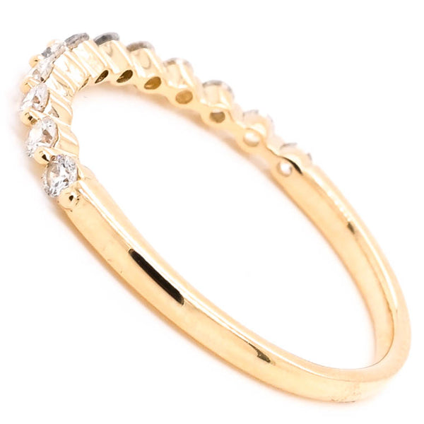 Graziella 14KT Yellow Gold 0.30CTW Diamond Wedding Band