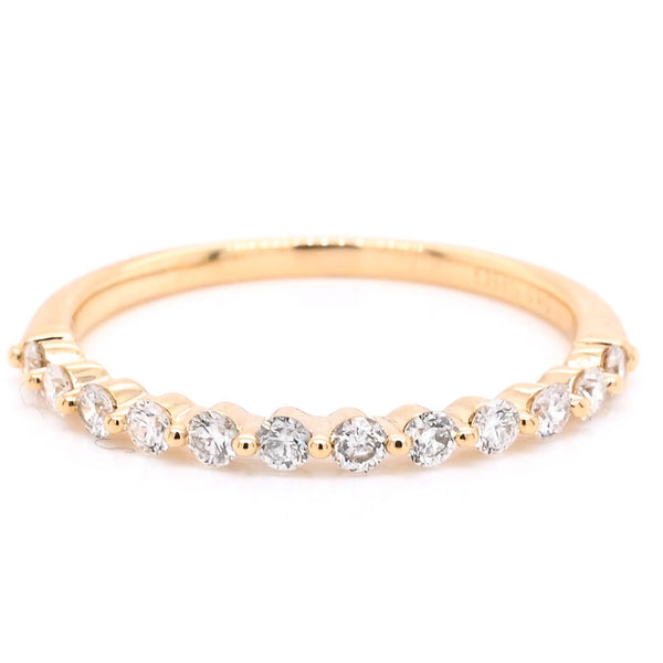graziella 14KT Yellow Gold 0.30CTW Diamond Wedding Band