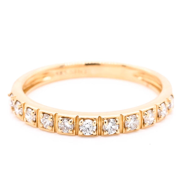 graziella 14KT Yellow Gold 0.30CTW Diamond Wedding Band