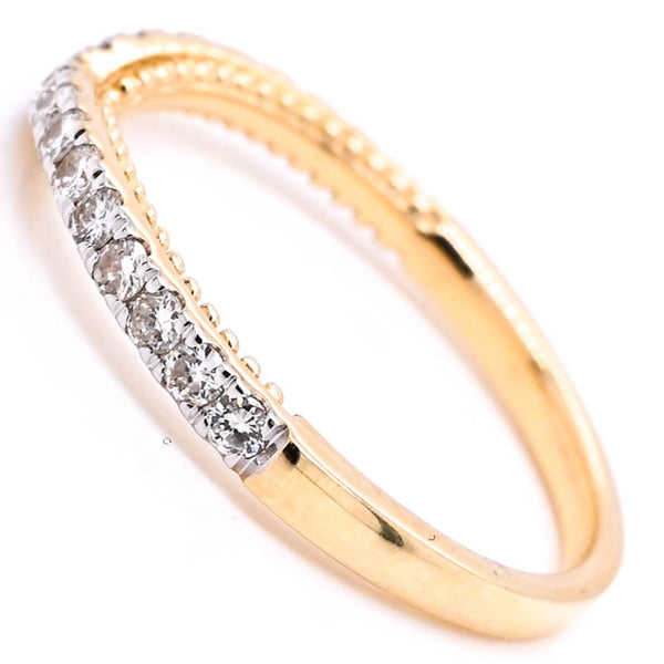 Graziella 14KT Yellow Gold 0.35CTW Diamond Wedding Band