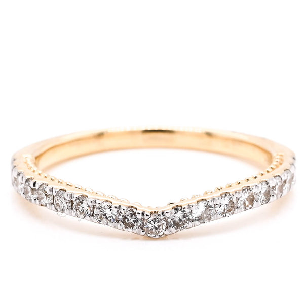 graziella 14KT Yellow Gold 0.35CTW Diamond Wedding Band