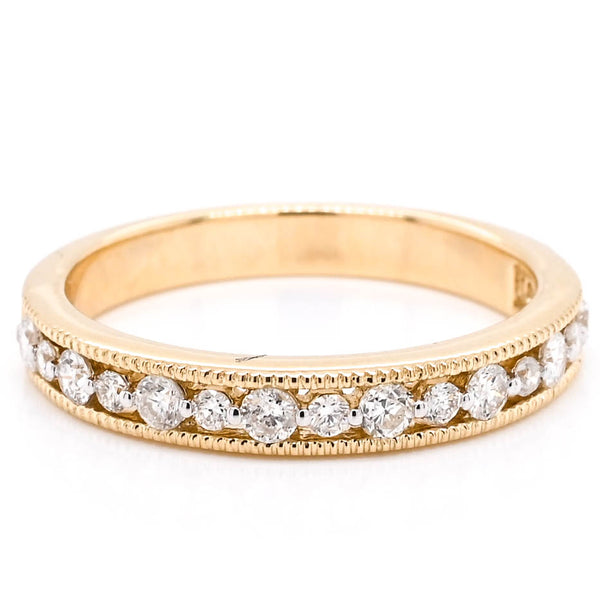 graziella 14KT Yellow Gold 0.44CTW Diamond Wedding Band