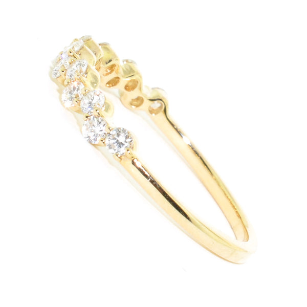 Graziella 14KT Yellow Gold 0.45CTW Diamond Wedding Band