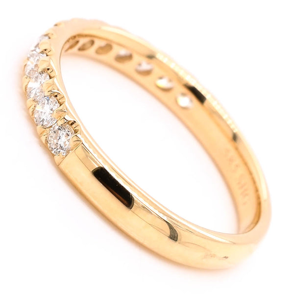 Graziella 14KT Yellow Gold 0.45CTW Diamond Wedding Band