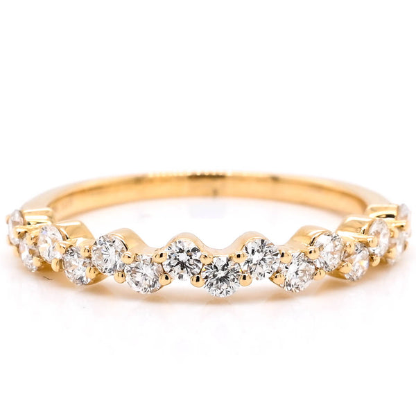 graziella 14KT Yellow Gold 0.45CTW Diamond Wedding Band