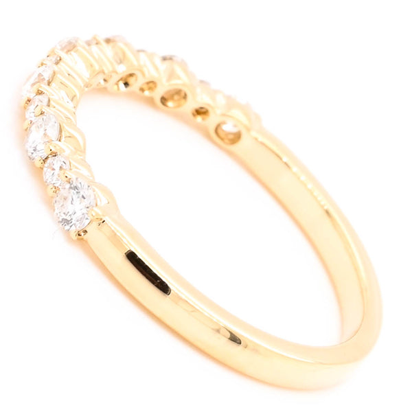 Graziella 14KT Yellow Gold 0.45CTW Diamond Wedding Band