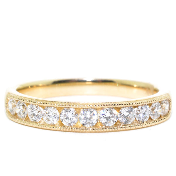graziella 14KT Yellow Gold 0.46CTW Diamond Wedding Band