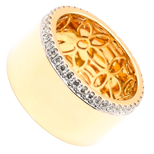 Graziella 14KT Yellow Gold 0.48CTW Diamond Celebration Ring