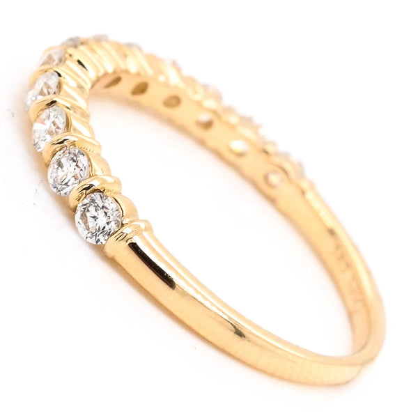 Graziella 14KT Yellow Gold 0.50CTW Diamond Wedding Band