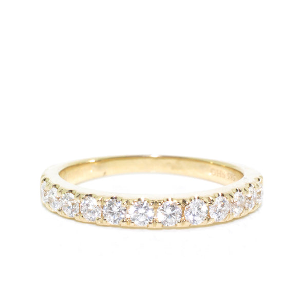 graziella 14KT Yellow Gold 0.52CTW Diamond Wedding Band