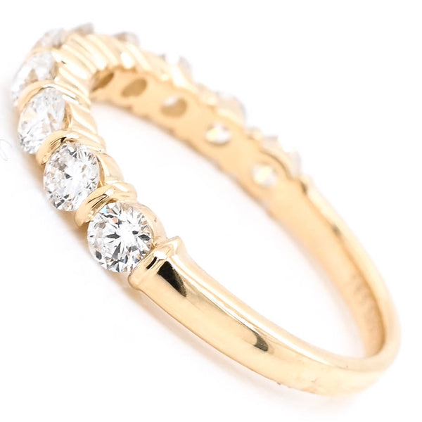 Graziella 14KT Yellow Gold 0.71CTW Diamond Wedding Band