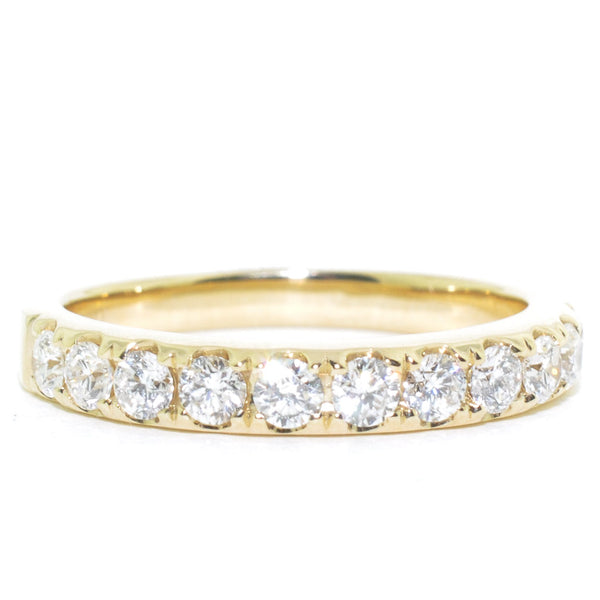 graziella 14KT Yellow Gold 0.71CTW Diamond Wedding Band