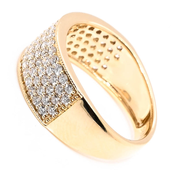 Graziella 14KT Yellow Gold 0.95CTW Diamond Celebration Ring