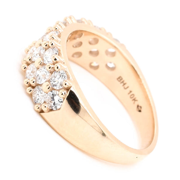 Graziella 14KT Yellow Gold 1.10CTW VS F-G Colour Lab Grown Diamond Celebration Ring