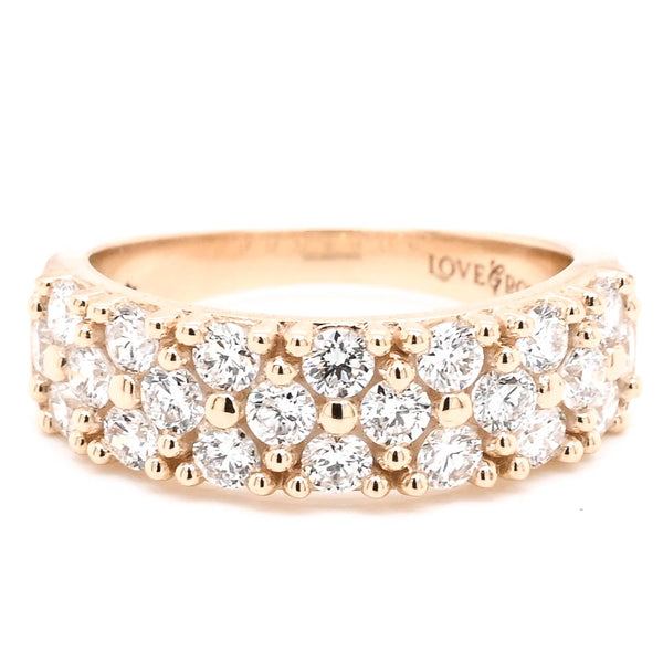 graziella 14KT Yellow Gold 1.10CTW VS F-G Colour Lab Grown Diamond Celebration Ring