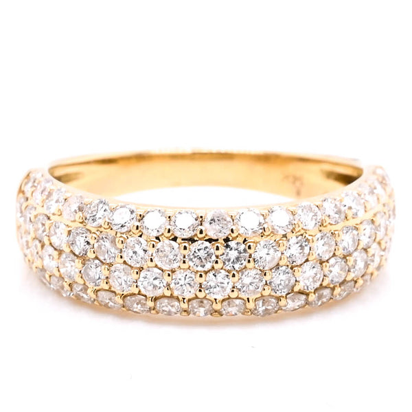 graziella 14KT Yellow Gold 1.12CTW Diamond Celebration Ring