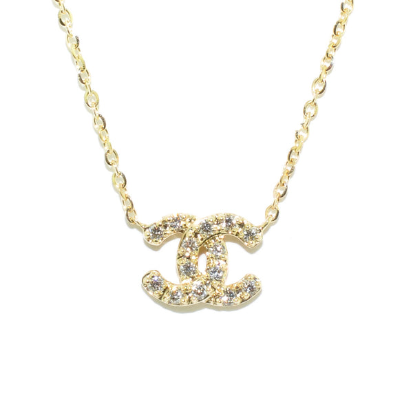 graziella 14KT Yellow Gold 18" 0.08CTW Diamond Necklace