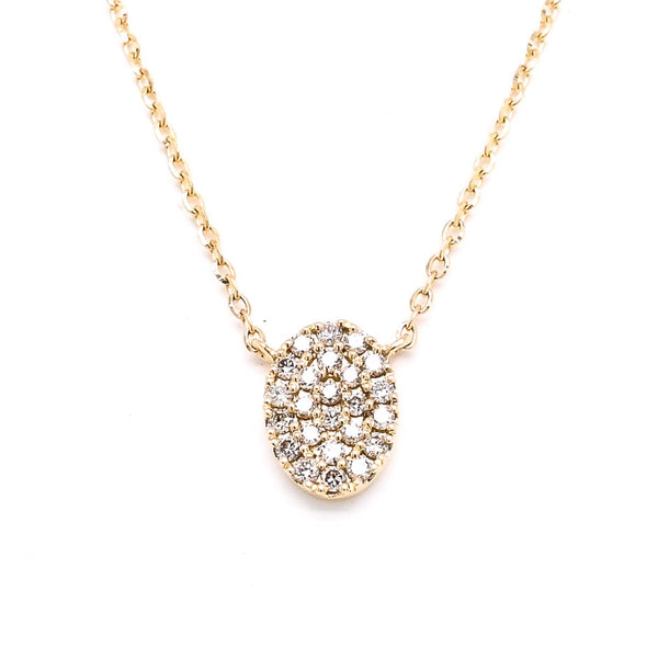 graziella 14KT Yellow Gold 18" 0.13CTW Diamond Necklace