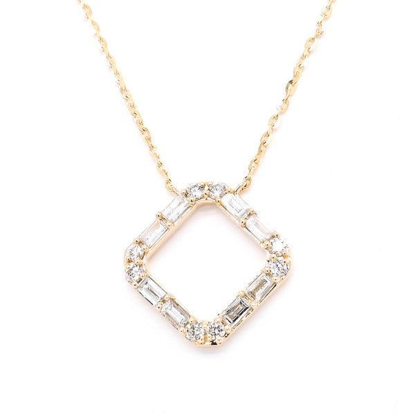 graziella 14KT Yellow Gold 18" 0.26CTW Diamond Necklace