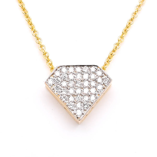 graziella 14KT Yellow Gold 18" 0.27CTW Diamond Necklace